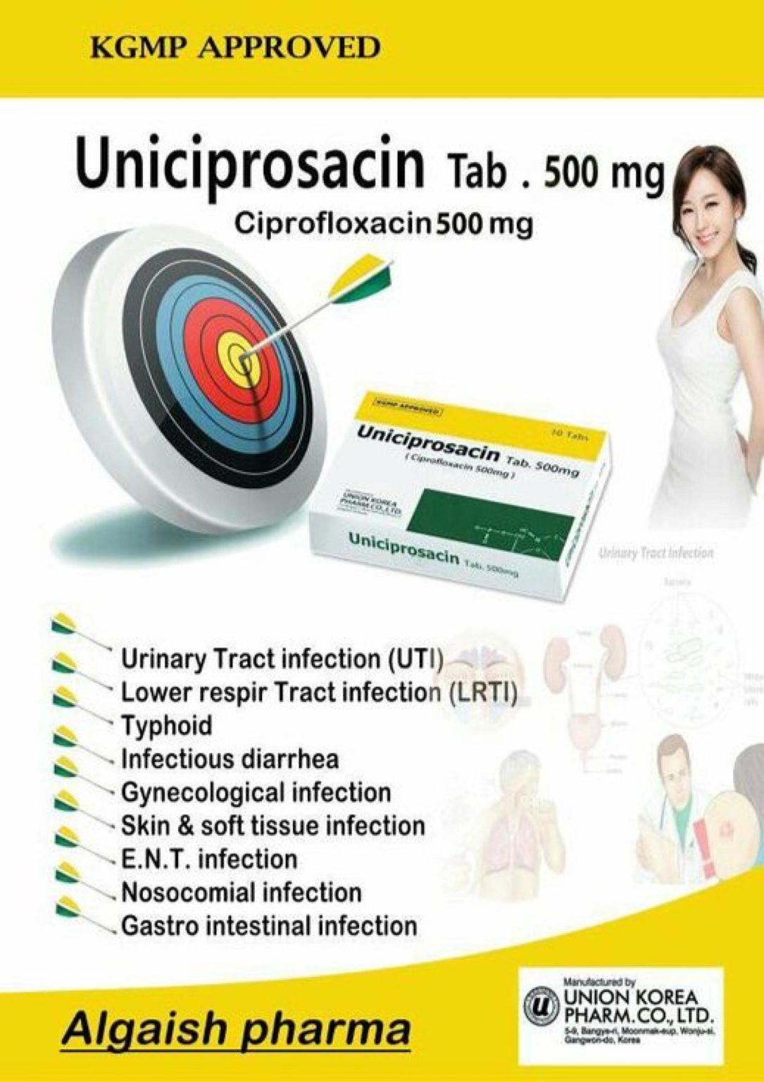 ⁦Uniciprosacin Tap.500mg⁩ - الصورة ⁦3⁩